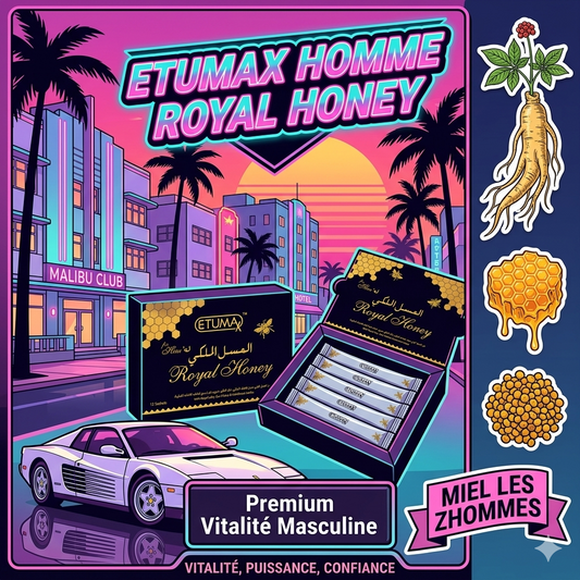 Boîte Etumax Homme Royal Honey 12 sticks miel royal homme