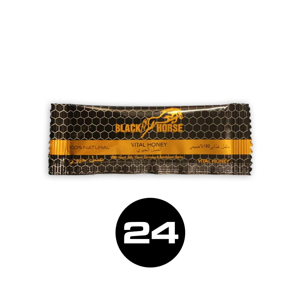 24 Stick Black Horse Honey – Miel aphrodisiaque homme original