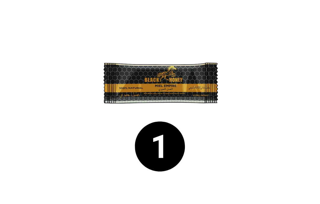 BLACK HONEY – Stick individuel 10 g