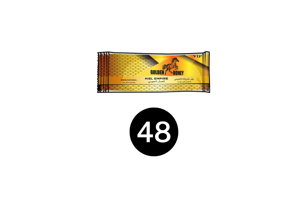 Boîte complète Golden Honey format 48 sticks