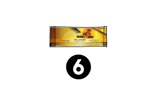 Golden Honey 6 sticks individuels 10 g