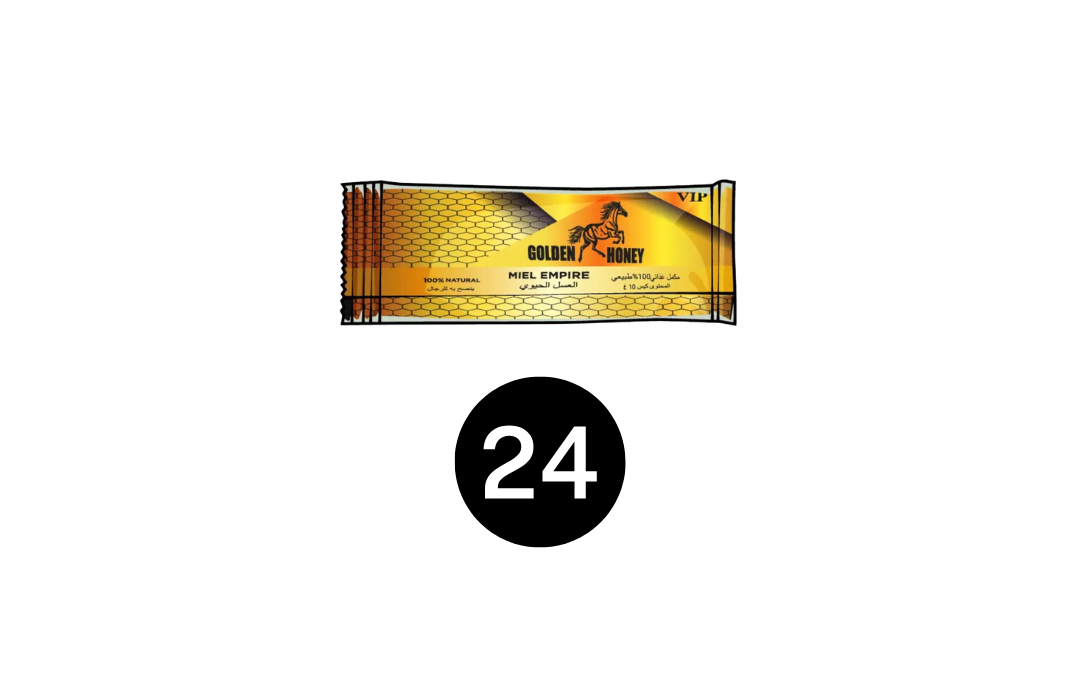 Golden Honey 24 sticks individuels 10 g